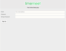 Tablet Screenshot of limemeet.com